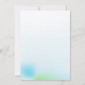 Einladung niedlicher Welpenhund zum Geburtstag (Rückseite)