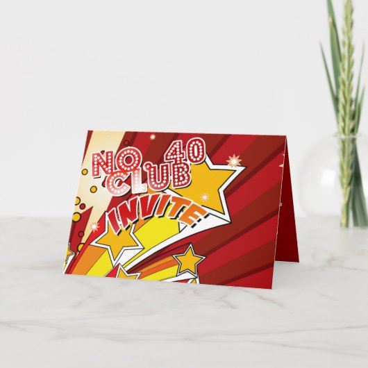 Einladung Nr.40 Club (Vorderseite)