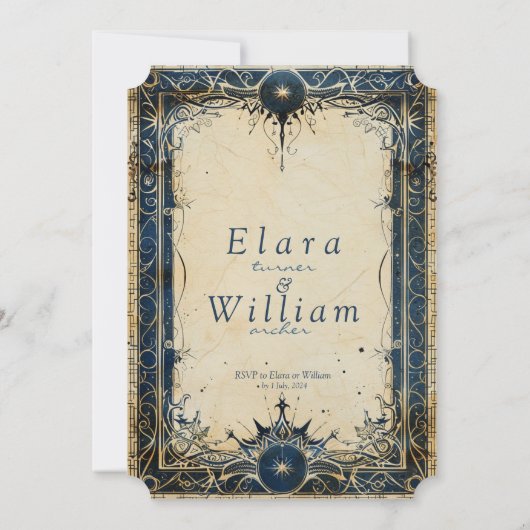 Einladung Numenorean Royal Wedding (Rückseite)