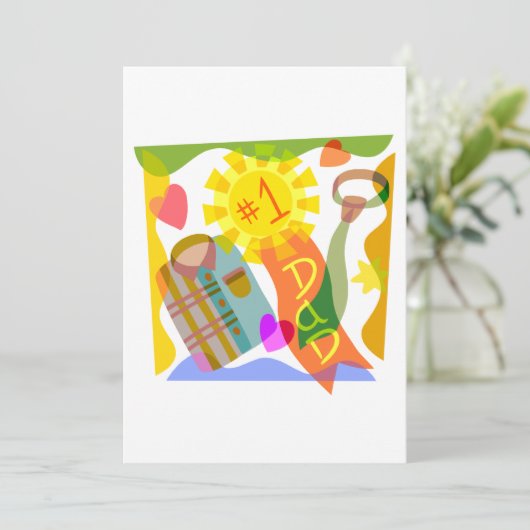 Einladung Nummer 1 Vater (Stehend Vorderseite)