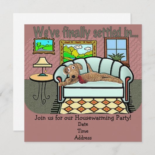 Einladung oder Ankündigung von Haushalten (Vorne/Hinten)