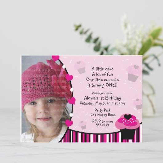 Einladung oder Dankeschön-Karte (Stehend Vorderseite)