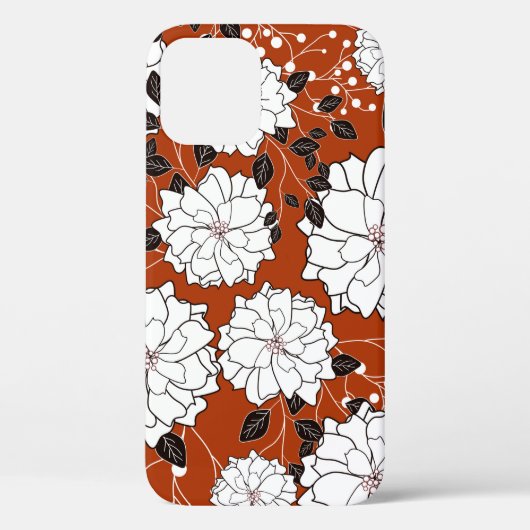 Einladung oder Hochzeitskarte mit abstraktem Blume Case-Mate iPhone Hülle (Rückseite)