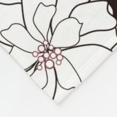 Einladung oder Hochzeitskarte mit abstraktem Blume Fleecedecke (Ecke)