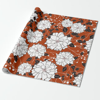 Einladung oder Hochzeitskarte mit abstraktem Blume Geschenkpapier