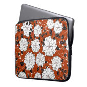 Einladung oder Hochzeitskarte mit abstraktem Blume Laptopschutzhülle (Vorderseite Links)