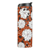Einladung oder Hochzeitskarte mit abstraktem Blume Thermosbecher (Nach links gedreht)