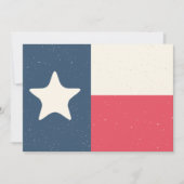 Einladung oder Karte für Texas-Flaggen (Vorderseite)