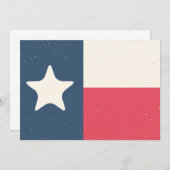 Einladung oder Karte für Texas-Flaggen (Vorne/Hinten)
