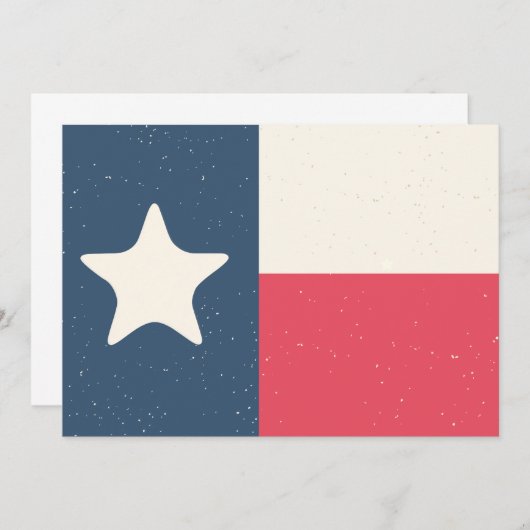 Einladung oder Karte für Texas-Flaggen (Vorne/Hinten)