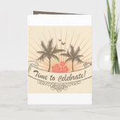 Einladung oder Rett-the-Date - Beach (Rückseite)