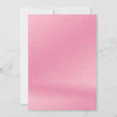 Einladung ONEderful Pink Floral 1. Geburtstag (Rückseite)