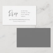 Einladung online UAWG, Hochzeitsseite, Dunkelgrau (Vorne/Hinten)