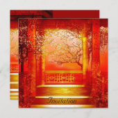 Einladung Oriental Red Gold (Vorne/Hinten)