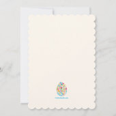 Einladung Osterblüteneier (Rückseite)