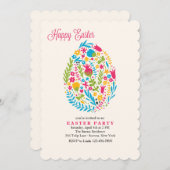 Einladung Osterblüteneier (Vorne/Hinten)