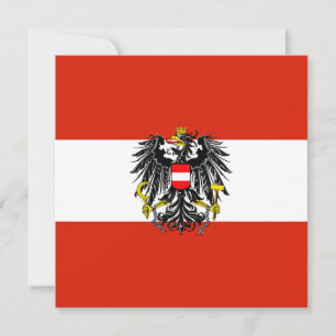 Einladung Österreichs "Flagge"