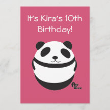 Einladung Panda Birthday