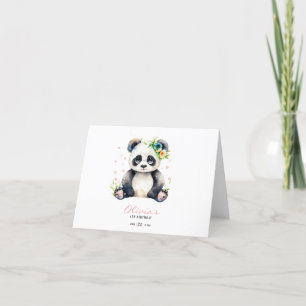 Einladung Panda zum Geburtstag, Panda Girl Geburts