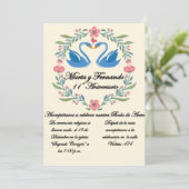 Einladung para aniversario o cumpleaños (Stehend Vorderseite)