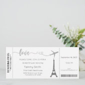 Einladung Paris Bridal Dusche (Stehend Vorderseite)