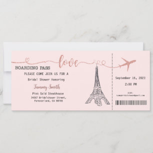 Einladung Paris Bridal Dusche