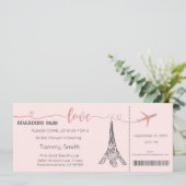 Einladung Paris Bridal Dusche (Stehend Vorderseite)