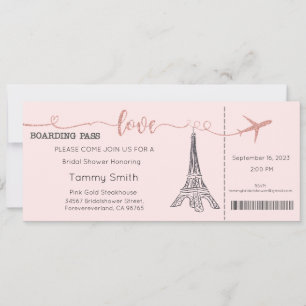 Einladung Paris Bridal Dusche