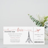 Einladung Paris Bridal Dusche (Stehend Vorderseite)