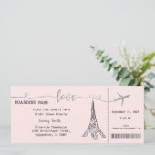 Einladung Paris Bridal Dusche (Stehend Vorderseite)