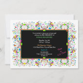 Einladung, Party für die Altersvorsorge, lebhafte Einladung (Rückseite)