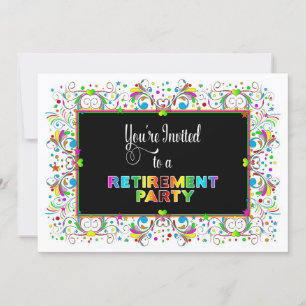 Einladung, Party für die Altersvorsorge, lebhafte  Einladung