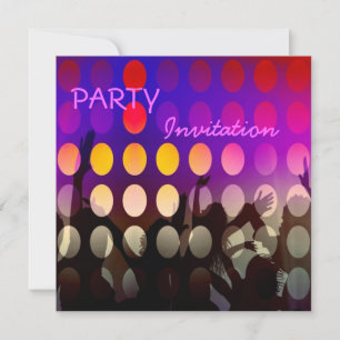 Einladung Party pink Rave