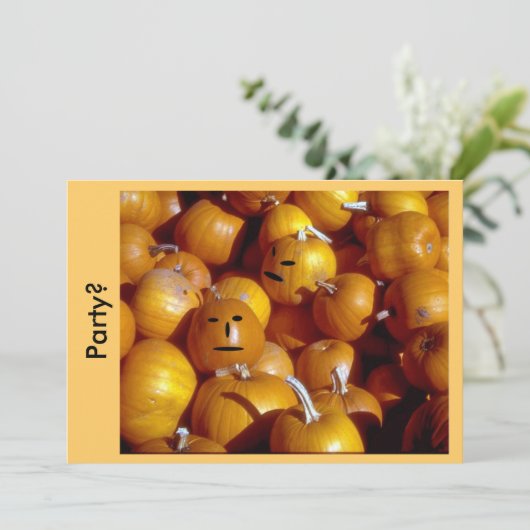 Einladung - Party Pumpkins (Stehend Vorderseite)