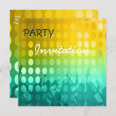 Einladung Party Rave (Vorne/Hinten)