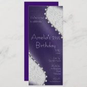 Einladung Pearl Birthday (Vorne/Hinten)