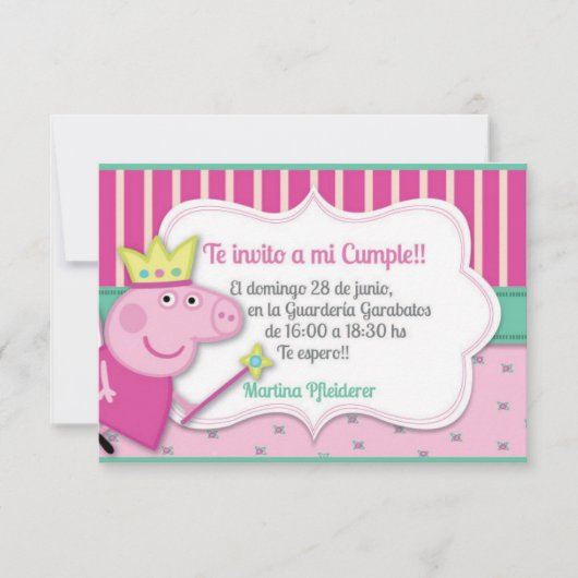 Einladung Pepa (Vorderseite)