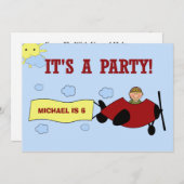 Einladung Personalisierter Kinder (Vorne/Hinten)