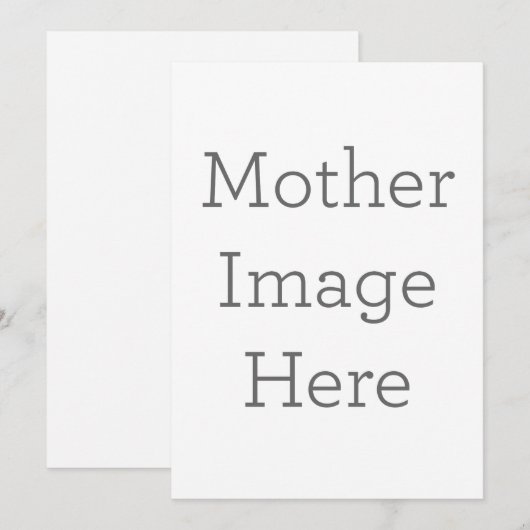 Einladung personalisierter Mutter (Vorne/Hinten)