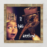 Einladung Pest-Doktor-Halloween-Party