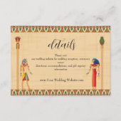 Einladung Pharaonisches Erbe auf Papyrus Hochzeit (Vorderseite)
