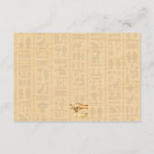Einladung Pharaonisches Erbe auf Papyrus Hochzeit (Rückseite)