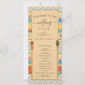 Einladung Pharaonisches Erbe auf Papyrus Hochzeit (Vorderseite)