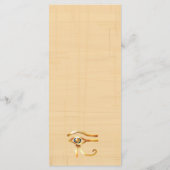 Einladung Pharaonisches Erbe auf Papyrus Hochzeit (Rückseite)