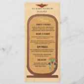 Einladung Pharaonisches Erbe auf Papyrus Hochzeit (Vorderseite)