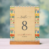 Einladung Pharaonisches Erbe auf Papyrus Hochzeit Acrylschild (Neutral)