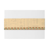 Einladung Pharaonisches Erbe auf Papyrus Hochzeit Einladungsbanderole (Rückseitenbeispiel)