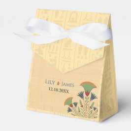 Einladung Pharaonisches Erbe auf Papyrus Hochzeit Geschenkschachtel