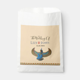 Einladung Pharaonisches Erbe auf Papyrus Hochzeit Geschenktütchen