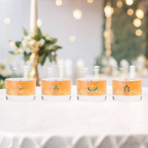 Einladung Pharaonisches Erbe auf Papyrus Hochzeit Whiskyglas